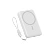 پاوربانک فست شارژ QCY 10000mAh مدل PBW10A 22.5W - نقره ای (گارانتی 18 ماهه شرکتی)