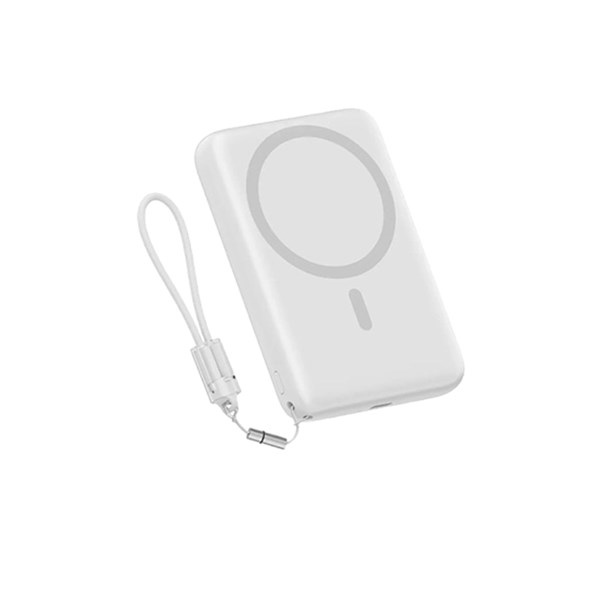 پاوربانک فست شارژ QCY 10000mAh مدل PBW10A 22.5W - نقره ای (گارانتی 18 ماهه شرکتی)
