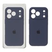 قاب سیلیکونی پاک کنی محافظ لنزدار اورجینال Apple iPhone 17 Pro Max - سرمه ای تیره (پک دار) - NTC