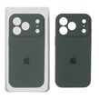 قاب سیلیکونی پاک کنی محافظ لنزدار اورجینال Apple iPhone 17 Pro Max - سبز تیره (پک دار) - NTC