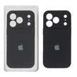 قاب سیلیکونی پاک کنی محافظ لنزدار اورجینال Apple iPhone 17 Pro Max - مشکی (پک دار) - NTC