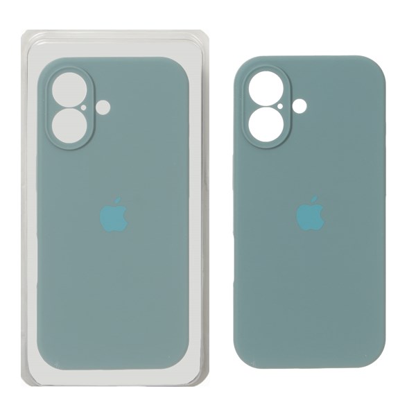 قاب سیلیکونی پاک کنی محافظ لنزدار اورجینال Apple iPhone 17 - سبز ارتشی (پک دار) - NTC