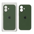 قاب سیلیکونی پاک کنی محافظ لنزدار اورجینال Apple iPhone 17 - سبز تیره (پک دار) - NTC