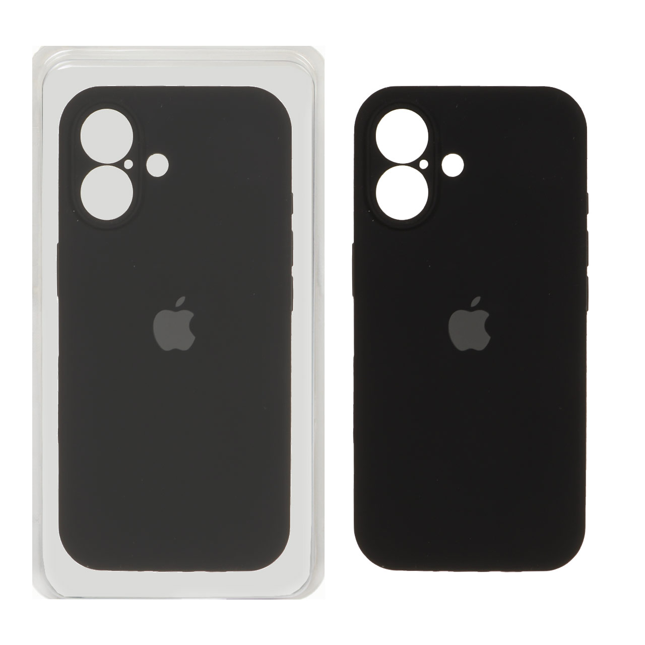 قاب سیلیکونی پاک کنی محافظ لنزدار اورجینال Apple iPhone 17 - مشکی (پک دار) - NTC