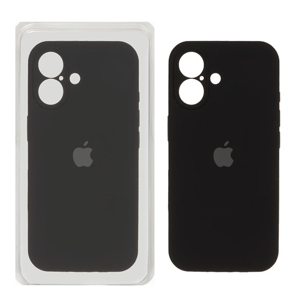 قاب سیلیکونی پاک کنی محافظ لنزدار اورجینال Apple iPhone 17 - مشکی (پک دار) - NTC