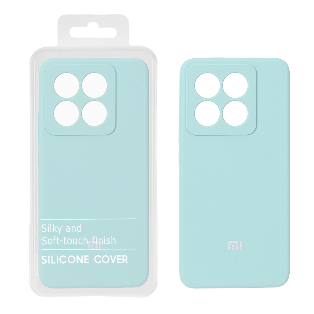 قاب سیلیکونی پاک کنی اورجینال درجه یک Xiaomi Mi 14T / Mi 14T Pro - سبز روشن (پک دار) - NTC