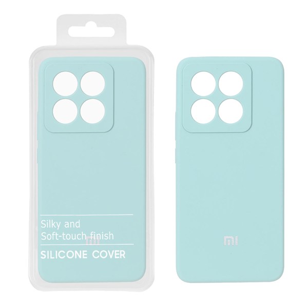قاب سیلیکونی پاک کنی اورجینال درجه یک Xiaomi Mi 14T / Mi 14T Pro - سبز روشن (پک دار) - NTC