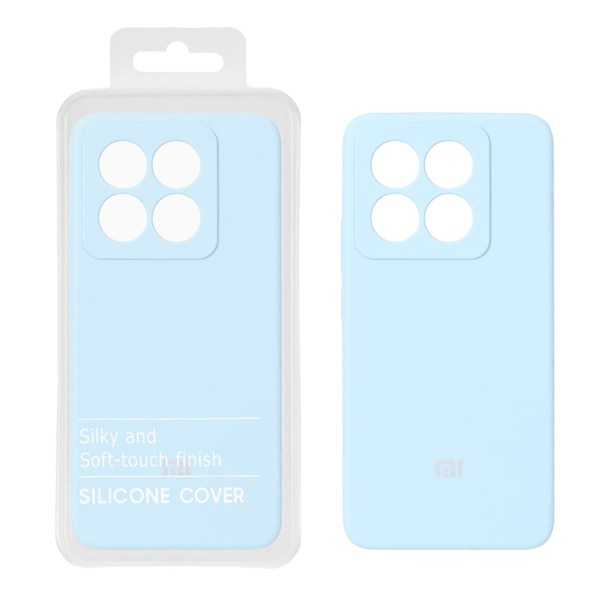 قاب سیلیکونی پاک کنی اورجینال درجه یک Xiaomi Mi 14T / Mi 14T Pro - آبی آسمانی (پک دار) - NTC