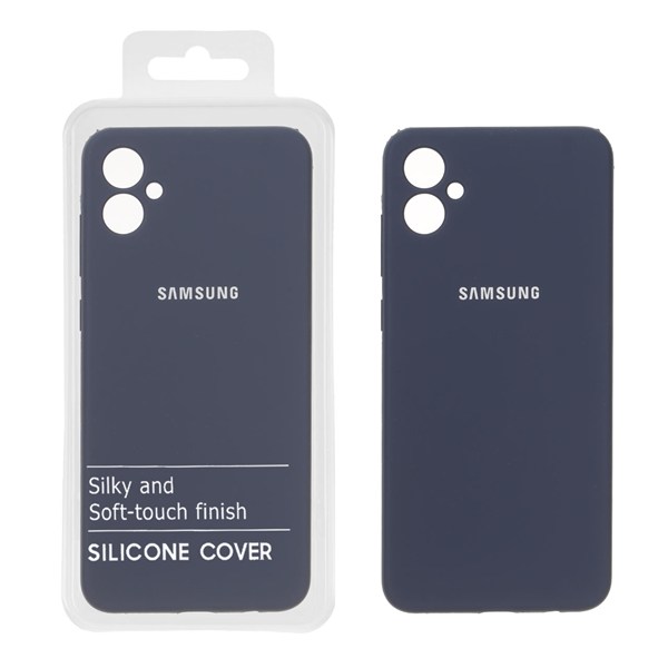 قاب سیلیکونی پاک کنی اورجینال درجه یک Samsung Galaxy A05 - سرمه ای تیره (پک دار) - NTC