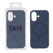 قاب سیلیکونی پاک کنی اورجینال درجه یک MagSafe مدل Apple iPhone 17 - سرمه ای (پک دار)