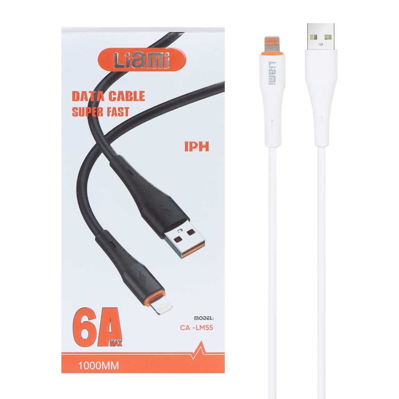 کابل شارژ فست آیفون Liami مدل CA-LM55 - سفید (گارانتی شش ماهه شرکتی)