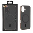 قاب سوزنی طرح مگ سیف مگنت فلزی دور براق Apple iPhone 17 - سبز (پک دار)