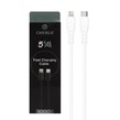 کابل شارژ فست CHERLO Type-C To Lightning مدل TC-IP02 - سفید - SMO