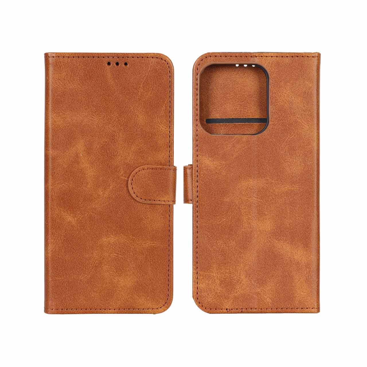 کیف موبایل مگنتی Honor X8b - عسلی