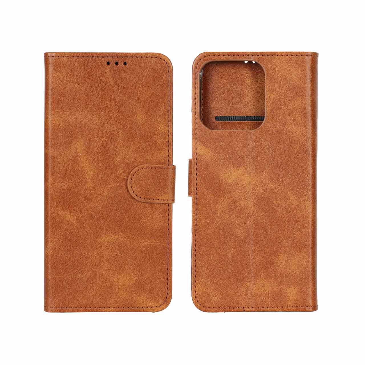 کیف موبایل مگنتی Honor X8c - عسلی