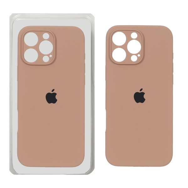 قاب سیلیکونی پاک کنی محافظ لنزدار اورجینال Apple iPhone 16 Pro Max - صحرایی کد 1(پک دار)