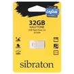 فلش مموری Sibraton USB2.0 مدل HALFTONE SF2509 ظرفیت 32GB - نقره ای (گارانتی متین)