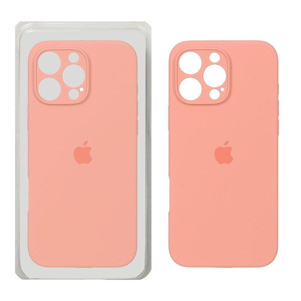 قاب سیلیکونی پاک کنی محافظ لنزدار اورجینال Apple iPhone 16 Pro Max - گلبهی تیره (پک اصلی)