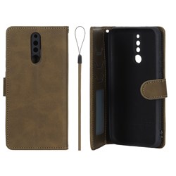 کیف موبایل مگنتی درجه یک داخل خز MNC Plus مدل Xiaomi Redmi 8 - سبز زیتونی