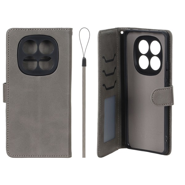 کیف موبایل مگنتی درجه یک داخل خز MNC Plus مدل Xiaomi Redmi Note 14 Pro 5G / Redmi Note 14 Pro Plus 5G / Poco X7 5G - خاکستری