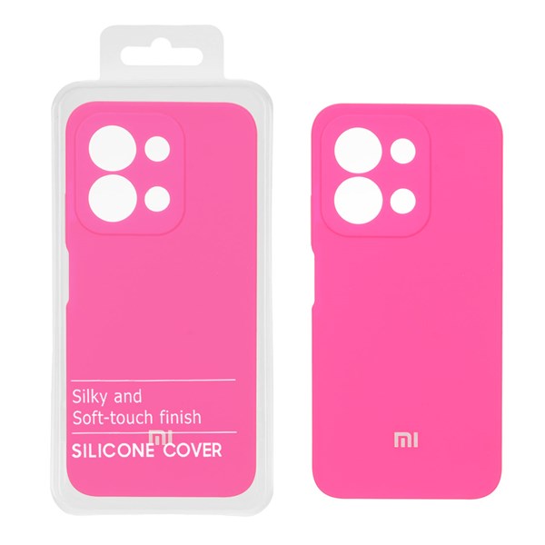 قاب سیلیکونی پاک کنی اورجینال درجه یک Xiaomi Redmi 15C / Poco C85 - صورتی فانتزی (پک دار)