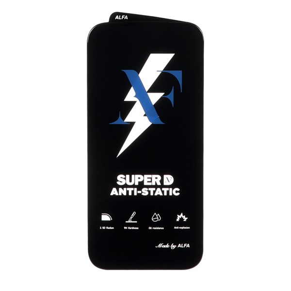 محافظ صفحه نمایش شیشه ای Super D Anti Static ALFA مدل Apple iPhone 17 Pro