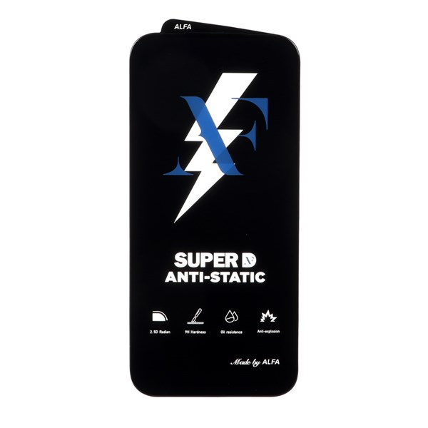 محافظ صفحه نمایش شیشه ای Super D Anti Static ALFA مدل Apple iPhone 17 Pro Max