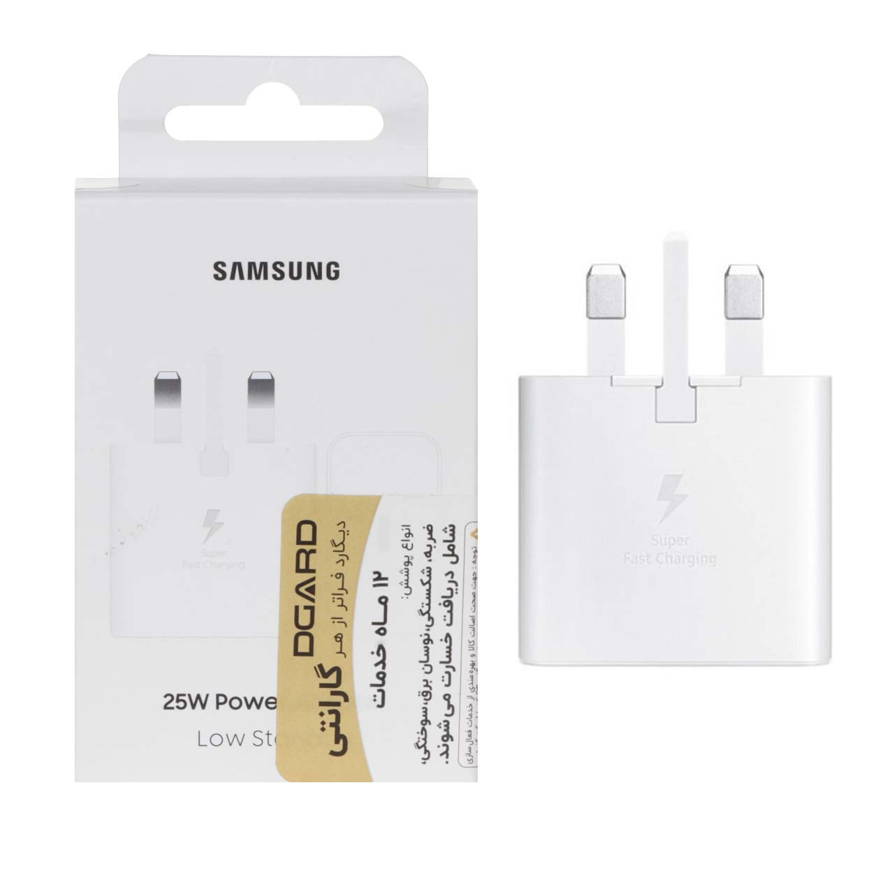 شارژر دیواری فست و PD تک پورت Samsung مدل EP-T2510 25W - سفید - اصلی (12 ماهه DST ) مجهز به فناوری NFC