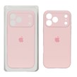 قاب سیلیکونی پاک کنی محافظ لنزدار اورجینال Apple iPhone 17 Pro Max - صورتی چرک (پک دار) - NTC