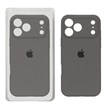 قاب سیلیکونی پاک کنی محافظ لنزدار اورجینال Apple iPhone 17 Pro Max - خاکستری کد 1 (پک دار) - NTC