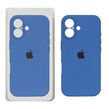 قاب سیلیکونی پاک کنی محافظ لنزدار اورجینال Apple iPhone 16 - آبی کد 1 (پک دار) - NTC