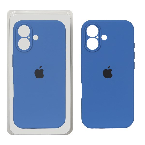 قاب سیلیکونی پاک کنی محافظ لنزدار اورجینال Apple iPhone 17 - آبی کد 1 (پک دار) - NTC
