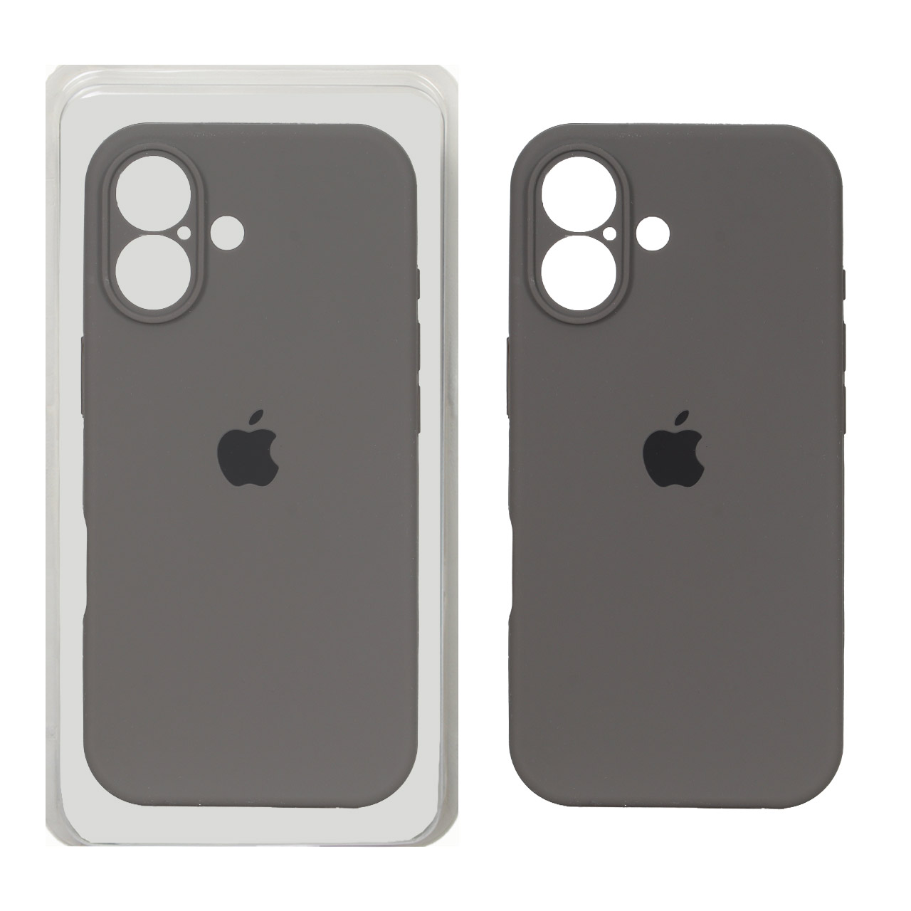 قاب سیلیکونی پاک کنی محافظ لنزدار اورجینال Apple iPhone 17 - خاکستری کد 1 (پک دار) - NTC