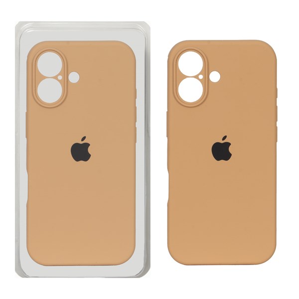 قاب سیلیکونی پاک کنی محافظ لنزدار اورجینال Apple iPhone 17 - صحرایی کد 1 (پک دار) - NTC