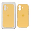 قاب سیلیکونی پاک کنی محافظ لنزدار اورجینال Apple iPhone 17 - خردلی (پک دار) - NTC