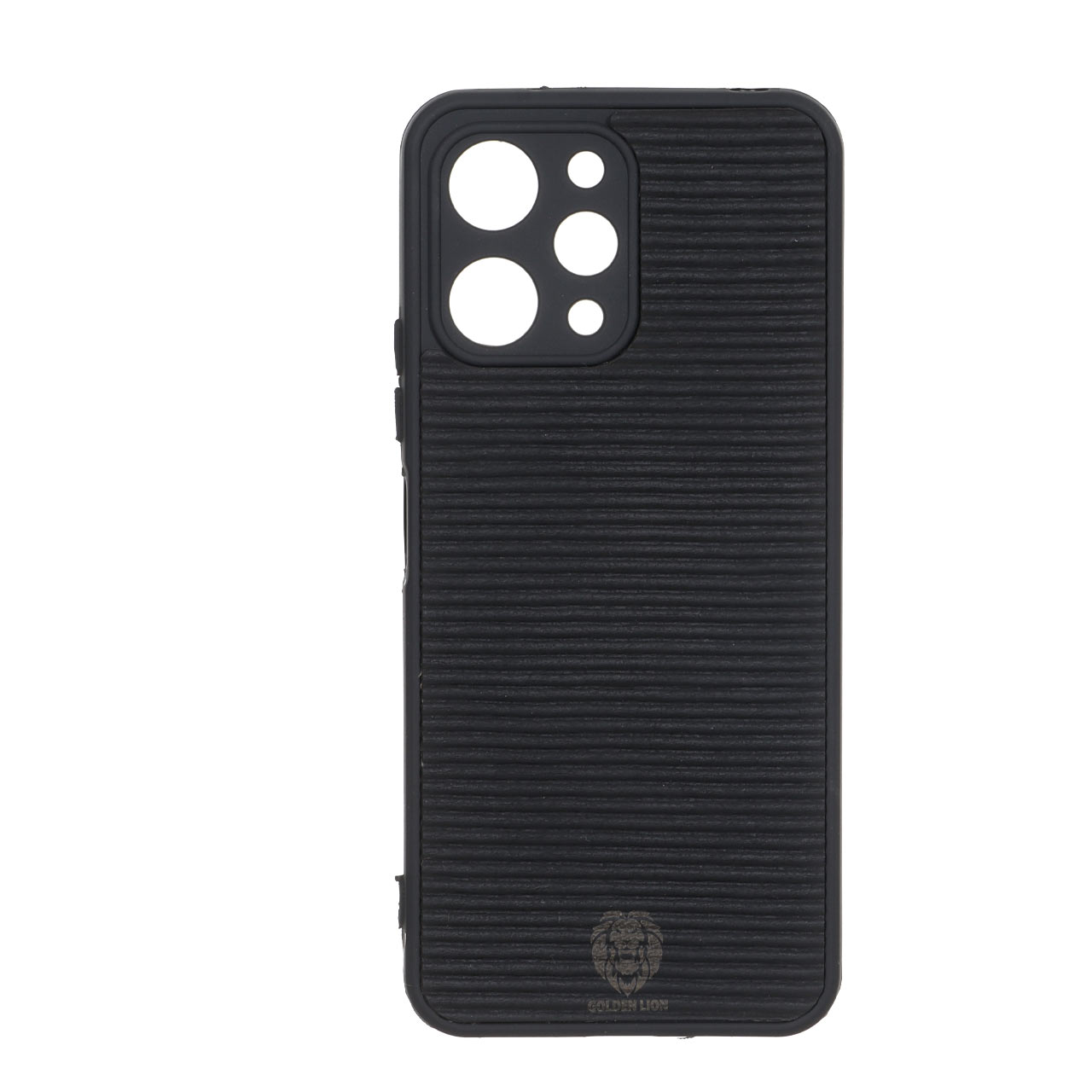 قاب Golden Lion شیاردار Xiaomi Redmi 12 / Poco M6 Pro 5G - مشکی کد 1