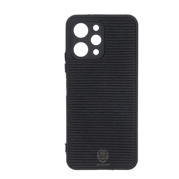 قاب Golden Lion شیاردار Xiaomi Redmi 12 / Poco M6 Pro 5G - مشکی کد 1