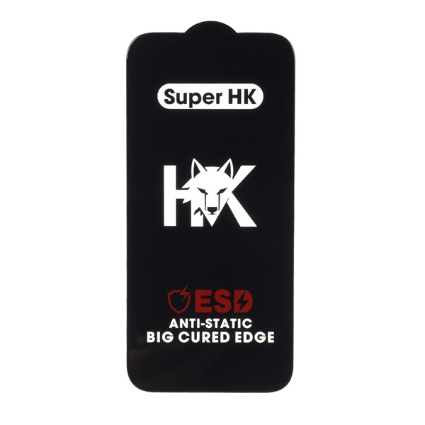 محافظ صفحه نمایش شیشه ای Full Cover ESD Anti Static - Super HK مدل Apple iPhone 16 Pro Max
