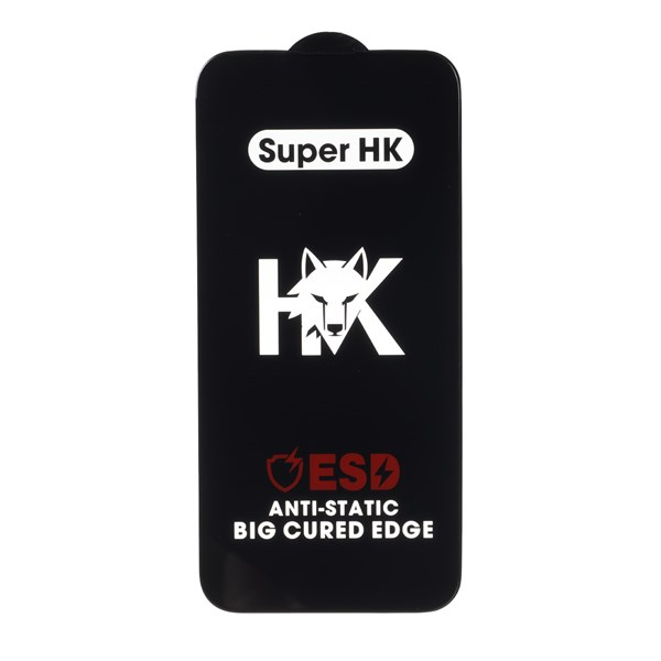 محافظ صفحه نمایش شیشه ای Full Cover ESD Anti Static - Super HK مدل Apple iPhone 13 Pro Max / iPhone 14 Plus