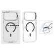 قاب اورجینال Q Series Bracket کریستالی Magsafe لنز استندشو Apple iPhone 17 Pro Max - خاکستری (پک دار )