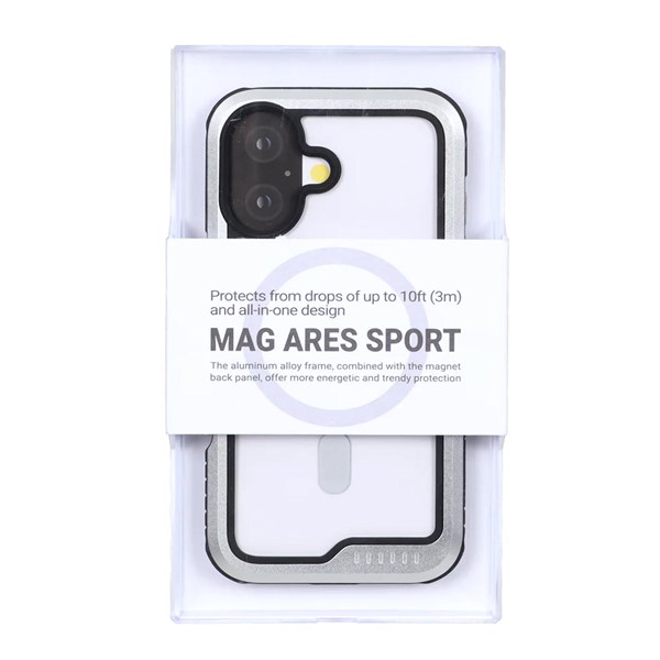 قاب Original KDoo MAG ARES Sport مدل Apple iPhone 16 - نقره ای (پک دار) - NTC