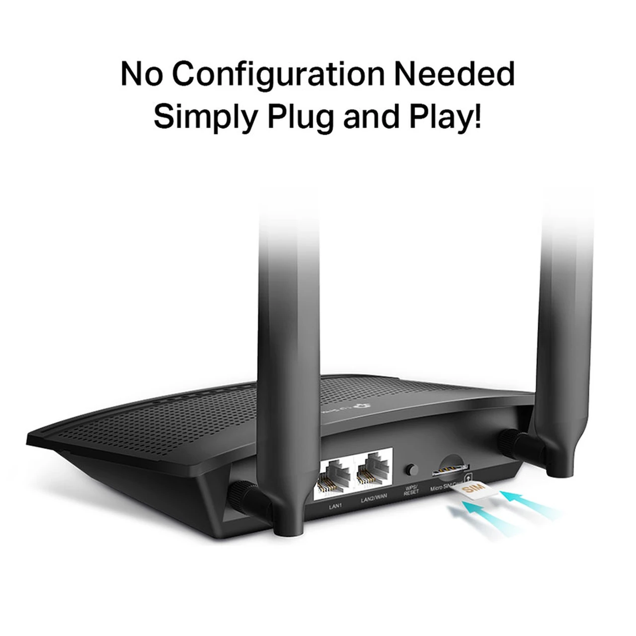 مودم روتر 4G LTE بی سیم TP-Link 300Mbps مدل TL-MR100- مشکی (گارانتی 34 ماهه پانا)