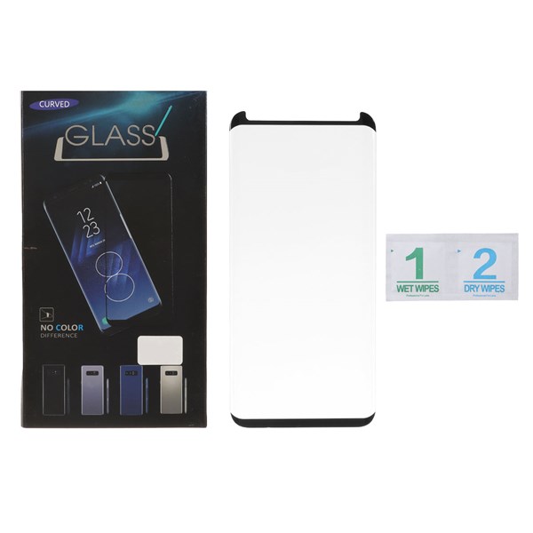محافظ صفحه نمایش شیشه ای Full Cover HD 9H مدل Samsung Galaxy S8 Plus / S9 Plus (پک دار)