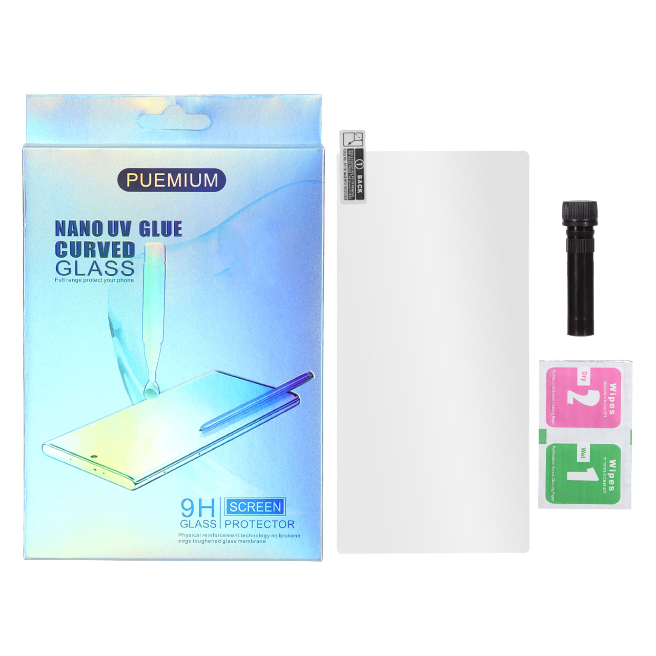 محافظ صفحه نمایش شیشه ای UV Puemium مدل Samsung Galaxy S22 Ultra (پک دار)