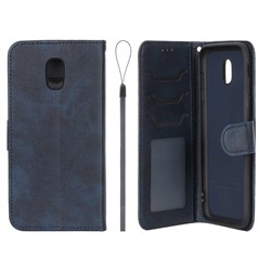 کیف موبایل مگنتی درجه یک داخل خز MNC Plus مدل Samsung Galaxy J5 Pro / J530 - سرمه ای