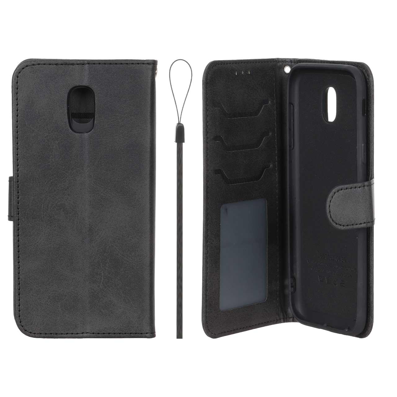 کیف موبایل مگنتی درجه یک داخل خز MNC Plus مدل Samsung Galaxy J5 Pro / J530 - مشکی