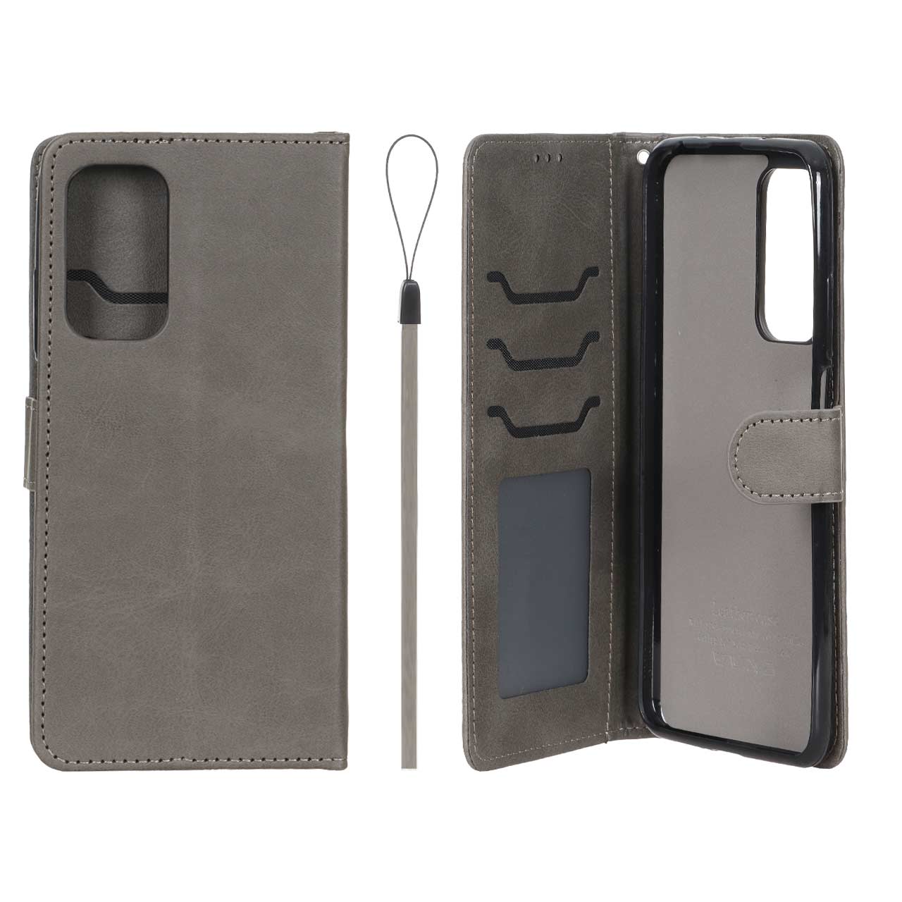 کیف موبایل مگنتی درجه یک داخل خز MNC Plus مدل Xiaomi Mi 10T / Mi 10T Pro / K30S - خاکستری