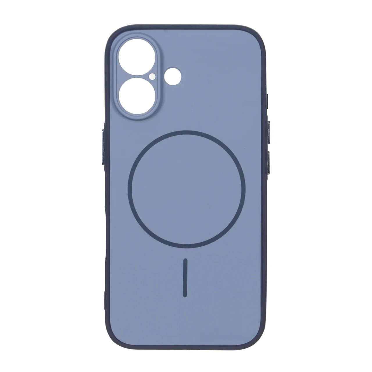 قاب Soft طرح مگ سیف محافظ لنزدار Apple iPhone 16 - آبی