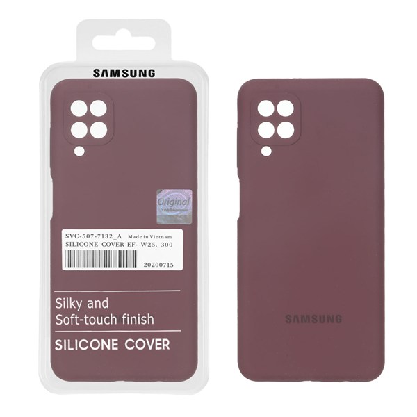 قاب سیلیکونی پاک کنی اورجینال Master Quality مدل Samsung Galaxy A12 / M12 / F12 - قهوه ای (پک دار)
