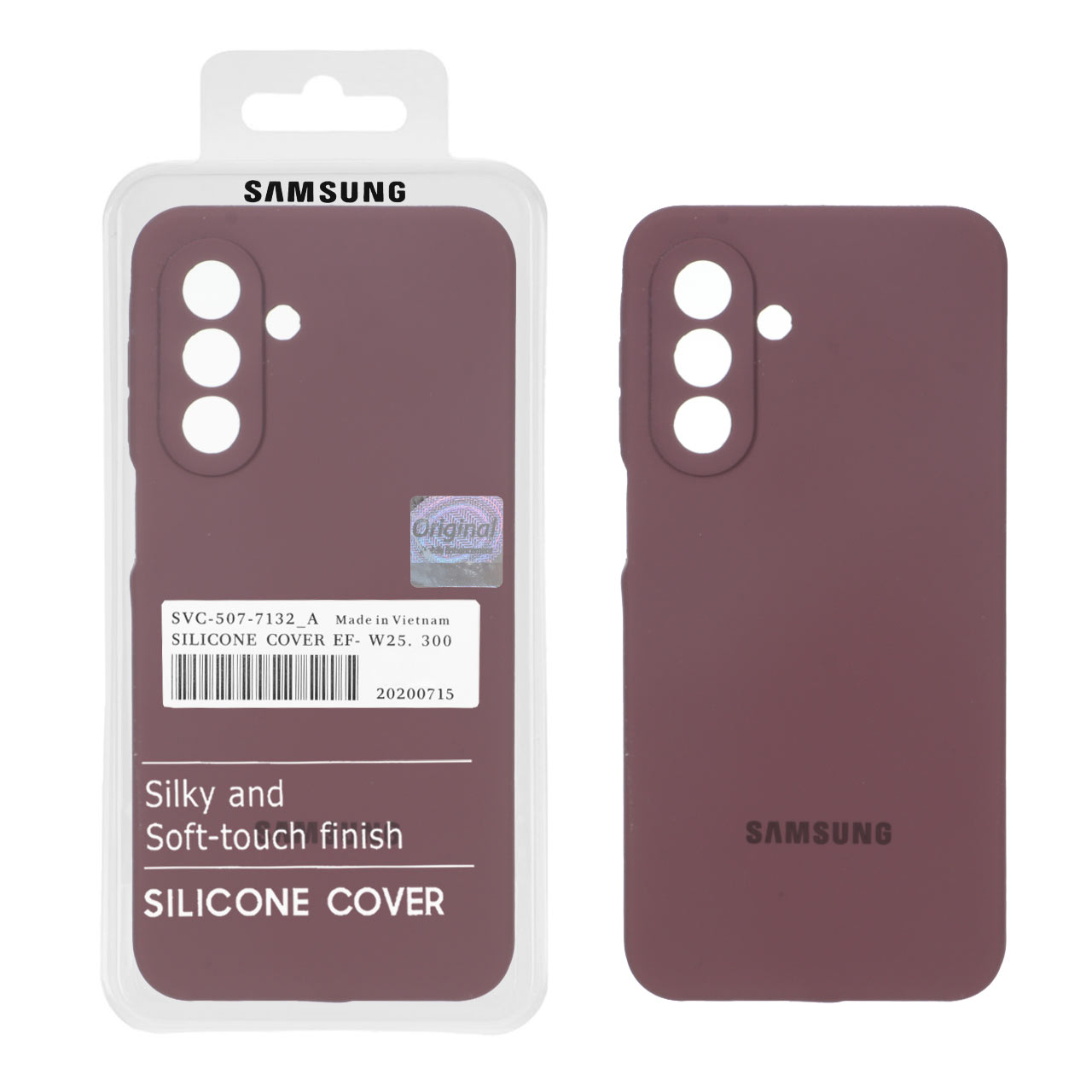 قاب سیلیکونی پاک کنی اورجینال Master Quality مدل Samsung Galaxy A17 / A26 - قهوه ای (پک دار)